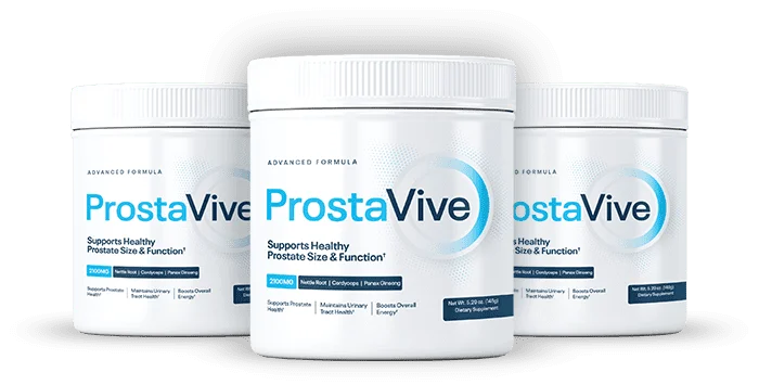 ProstaVive bottles — official product packaging